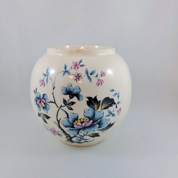 Oriental Style Ginger Jar Sadler England Ironstone Blue Pink Yellow Flowers - Picture 2 of 11